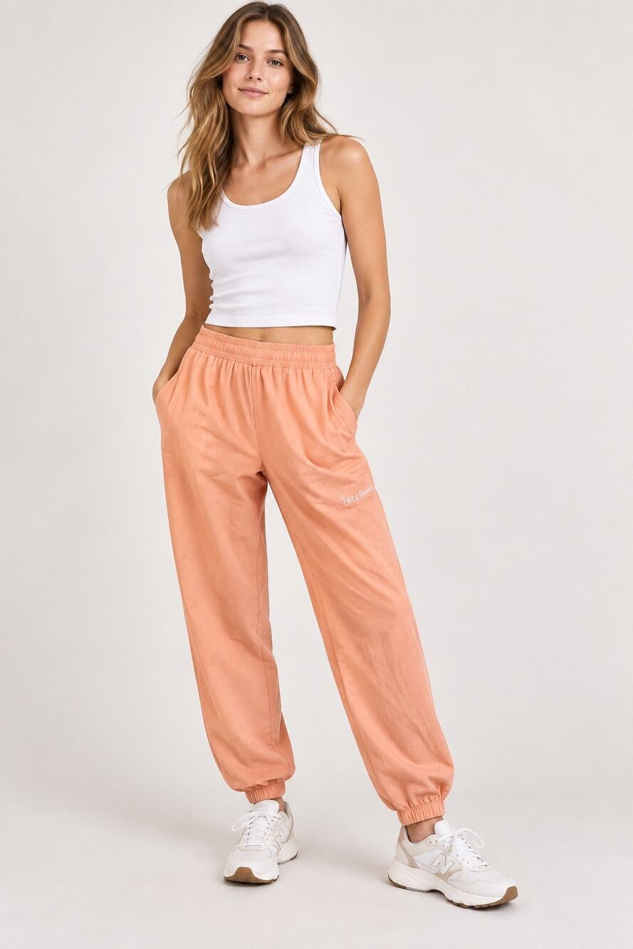 Urban Outfitters iets frans… Peach Cotton Jogger Pants